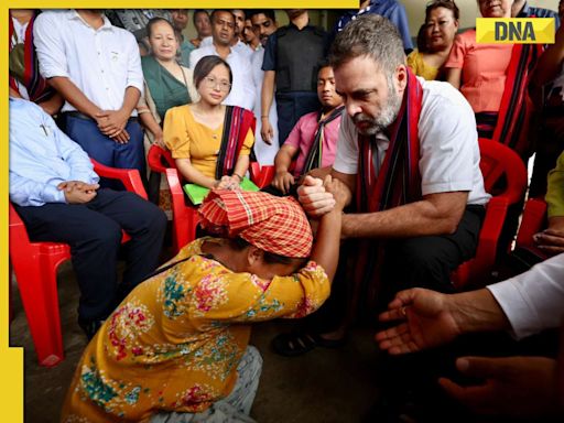 Rahul Gandhi in Manipur: Leader of Opposition reaches Jiribam, interacts with inmates of relief camp