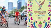 Así se verá interrumpido el recorrido del paseo dominical ‘Muévete en Bici’ por el Medio Maratón de la CDMX