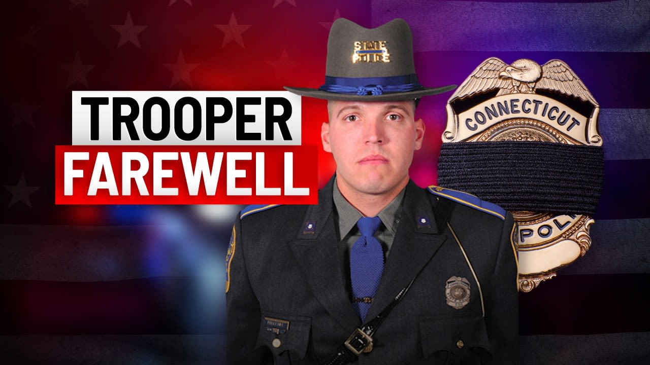 Watch funeral for Connecticut State Police Trooper First Class Aaron Pelletier