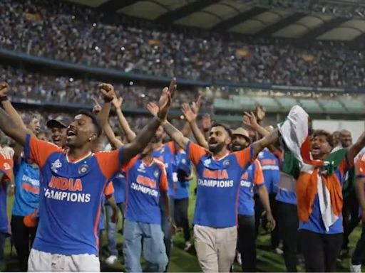 Video: Team India Players Sing AR Rahman's 'Vande Mataram' With Crowd During T20 WC 2024 Victory Lap At Wankhede Stadium