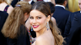 Sofía Vergara Wears Strapless Form-Fitting Dress With Sparkly Accents