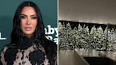 Kim Kardashian Reveals Bathroom Lined with a Forest of Sparkling Christmas Trees: ‘My Happy Place’