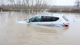 Watch: Cars stranded in London flood water after heavy rain