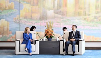 意大利總理訪華最後一站 梅洛尼拜會上海市委書記陳吉寧