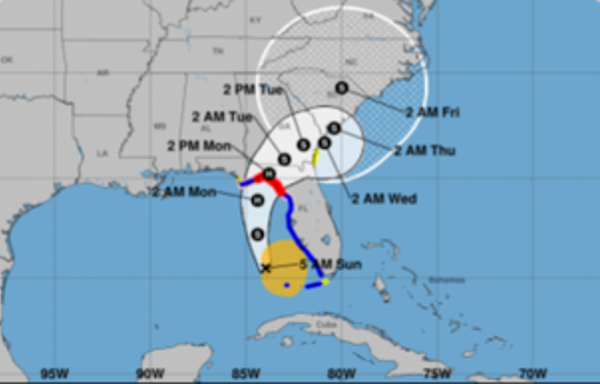 Tropical Storm Debby to make landfall as hurricane in north Florida on Monday as historic rains expected in Georgia: Live