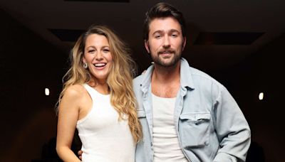 Blake Lively Stitched Her “It Ends with Us” Co-Star Brandon Sklenar's Floral Jeans: 'Handmade by Me'