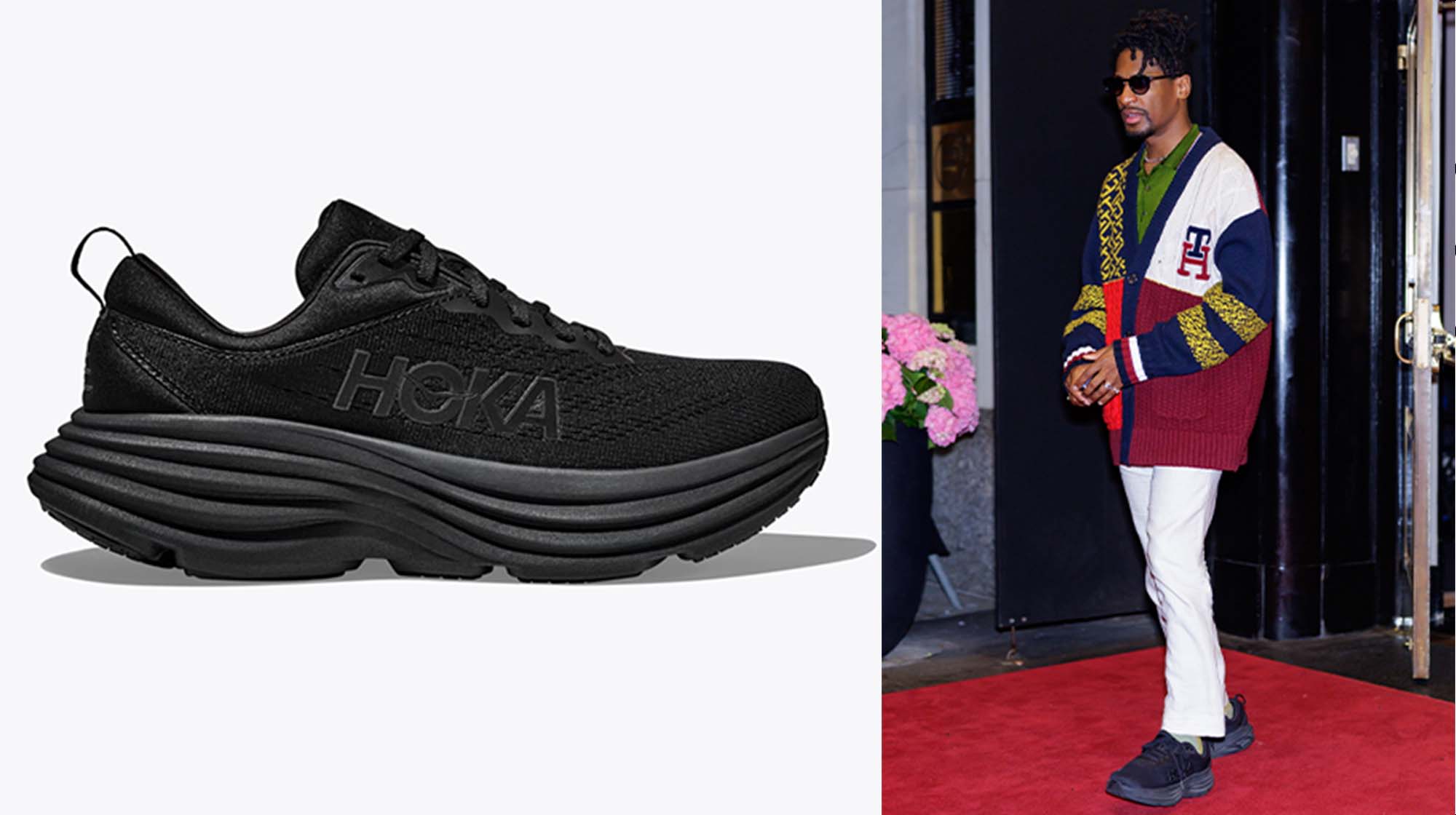 Jon Batiste Stayed Comfy in These Cushioned Hoka Sneakers Ahead of the Met Gala 2024 Red Carpet