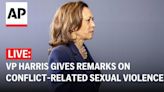 LIVE: Kamala Harris delivers remarks on conflict-related sexual violence