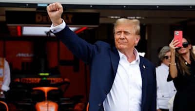 Trump spotted at Formula 1 Miami Grand Prix