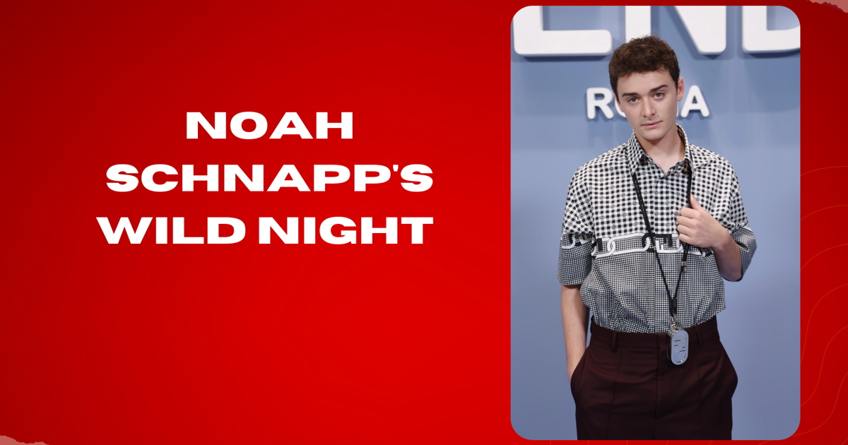 Noah Schnapp's wild night ends with club security.