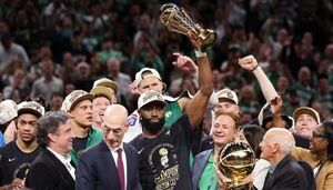 Marietta native, former Wheeler High star Jaylen Brown wins NBA Finals MVP