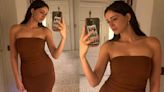 Ananya Panday’s strapless brown bandeau dress proves neutral colors will always slay