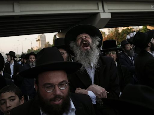 Ultra-Orthodox Jews protest against Israel’s military service ruling