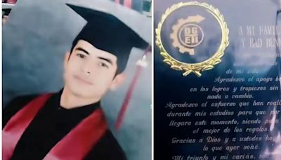 Mexicano dedica su título de CBTIS a Bad Bunny; su madre enfurece: “Por lo menos se graduó”