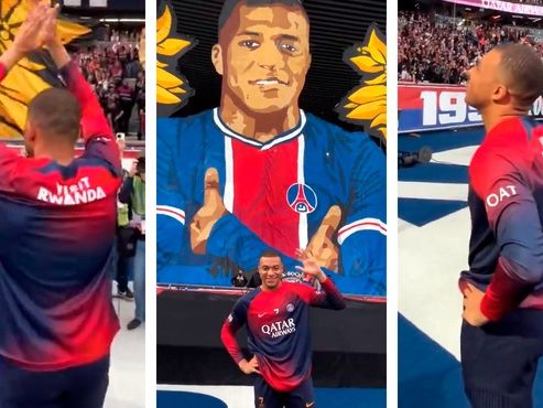 Kylian Mbappé es despedido del Parque de los Príncipes con un impresionante tifo y algunos abucheos