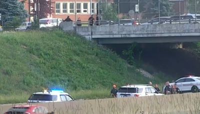 Woman that fell on to I-71 southbound in north Columbus dies