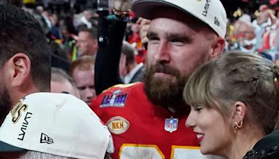 Travis Kelce Got Visibly Emotional as Taylor Swift Performed a Mashup Dedicated to Their Relationship