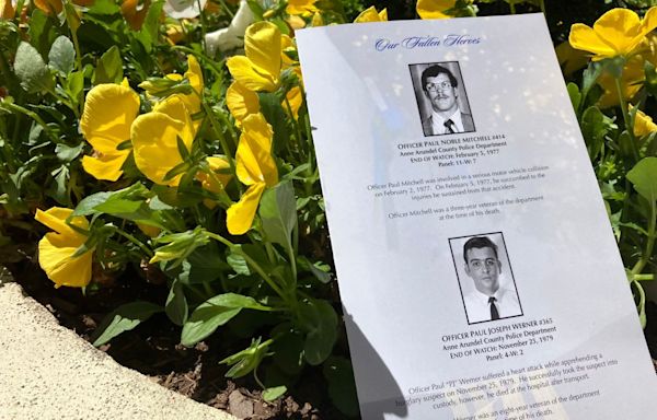 Anne Arundel Police memorialize officers killed in duty; ‘When one of us falls, we all rise”