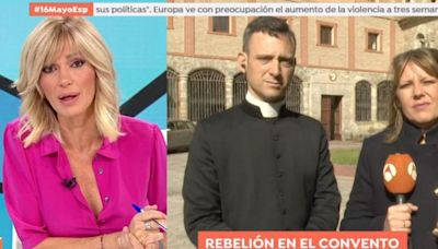 Se lía 'la de Dios': Susanna Griso se enzarza en directo con el consejero espiritual de las monjas clarisas de Burgos