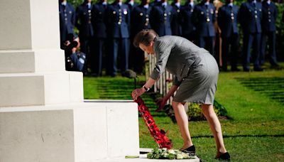 Princess Anne lays a wreath on anniversary of the Battle of Arnhem