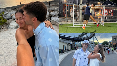 Alexa Melton becomes ‘fan page’ for USMNT star boyfriend Christian Pulisic as pro golfer shares more pictures of couple together – including holiday snaps & body-bump football celebration | Goal.com South Africa