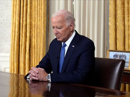 Maybe the Almighty weighed in: Joe Biden passes the torch — but won't say why