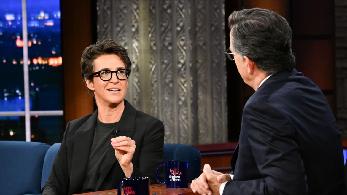 Rachel Maddow Tells Colbert Why Trump and Vance Won’t Quit ‘Racist’ Pet-Eating Hoax