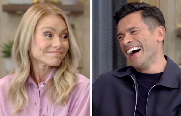 Kelly Ripa gives Mark Consuelos the silent treatment on 'Live' after he takes his jokes too far