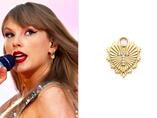 Taylor Swift Rocks $1,670 Earring Featuring Sweet Diamond 'T' Heart Charm at Eras Tour Show in London