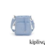 Kipling 水色淺蔥藍抽繩水桶包-KYLA