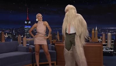 Doja Cat Dressed Jimmy Fallon in One of Her Dancers’ Coachella Hair Suits and It Looked Insane