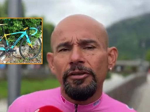 Al colombiano que personifica a Marco Pantani en el Giro de Italia le robaron la bicicleta: esta es su historia