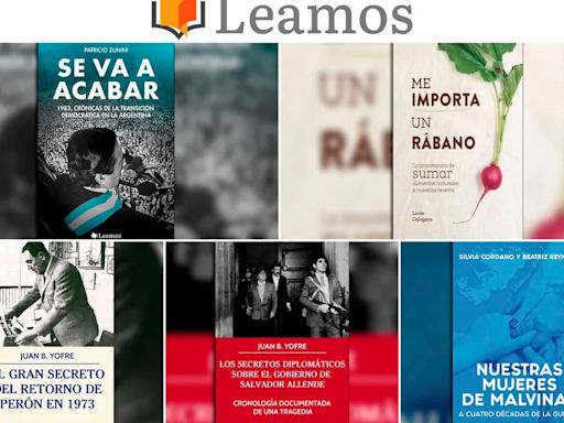 Malvinas, nutrición, democracia, secretos de Perón: los libros digitales de Leamos, en la Feria