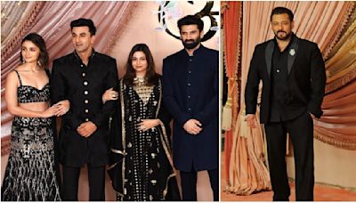 ...-Radhika Merchant Sangeet: Salman Khan, Ananya, Khushi Kapoor-Vedang Raina and more arrive; Alia Bhatt-Ranbir Kapoor pose with Aditya...