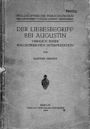 Der Liebesbegriff bei Augustin