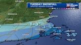Tuesday nor’easter: Latest storm timeline, expected snow totals, maps, threats