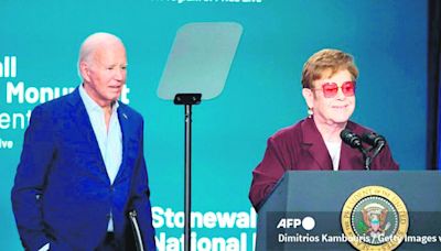 Elton John en evento organizado por el presidente Joe Biden: "La lucha por la libertad y la igualdad es continua”