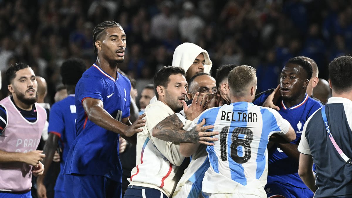 Fight erupts after France eliminates Argentina in 2024 Olympics