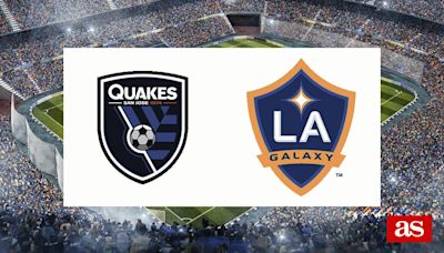 San José Earthquakes 0-3 Los Angeles Galaxy: resultado, resumen y goles