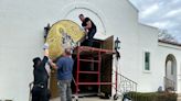 Greek Orthodox Monk builds, installs mosaic above Gulf Shores chapel