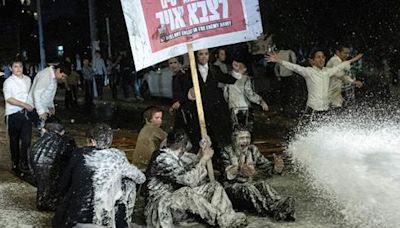 Protestan en Israel miles de judíos ultraortodoxos