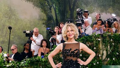 Meg Ryan Attends the Met Gala for the 1st Time in 20 Years in Glamorous All-Black Look