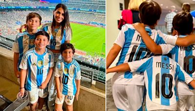 Los posteos de Antonela Roccuzzo tras el pase de Argentina a la final de la Copa América: los guiños de Messi y la tierna foto de sus hijos