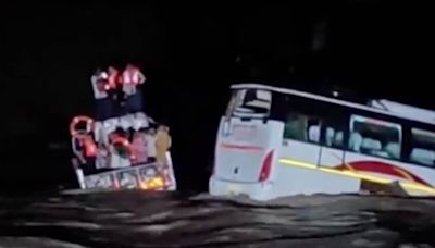 Video: Gujarat bus with 37 tourists tried to cross flooded road. What happened next?