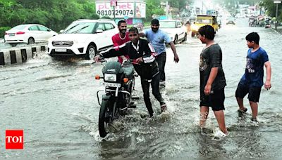 Monsoon exposes new BRTS design flaws in Bhopal | Bhopal News - Times of India