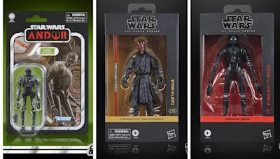 New Star Wars Black Series Darth Maul and Andor K-2SO Figures Drop August 13th