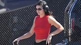 Kendall Jenner flashes endless legs boarding helicopter out of NYC