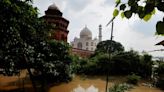 India's Yamuna river laps walls of Taj Mahal after heavy rain