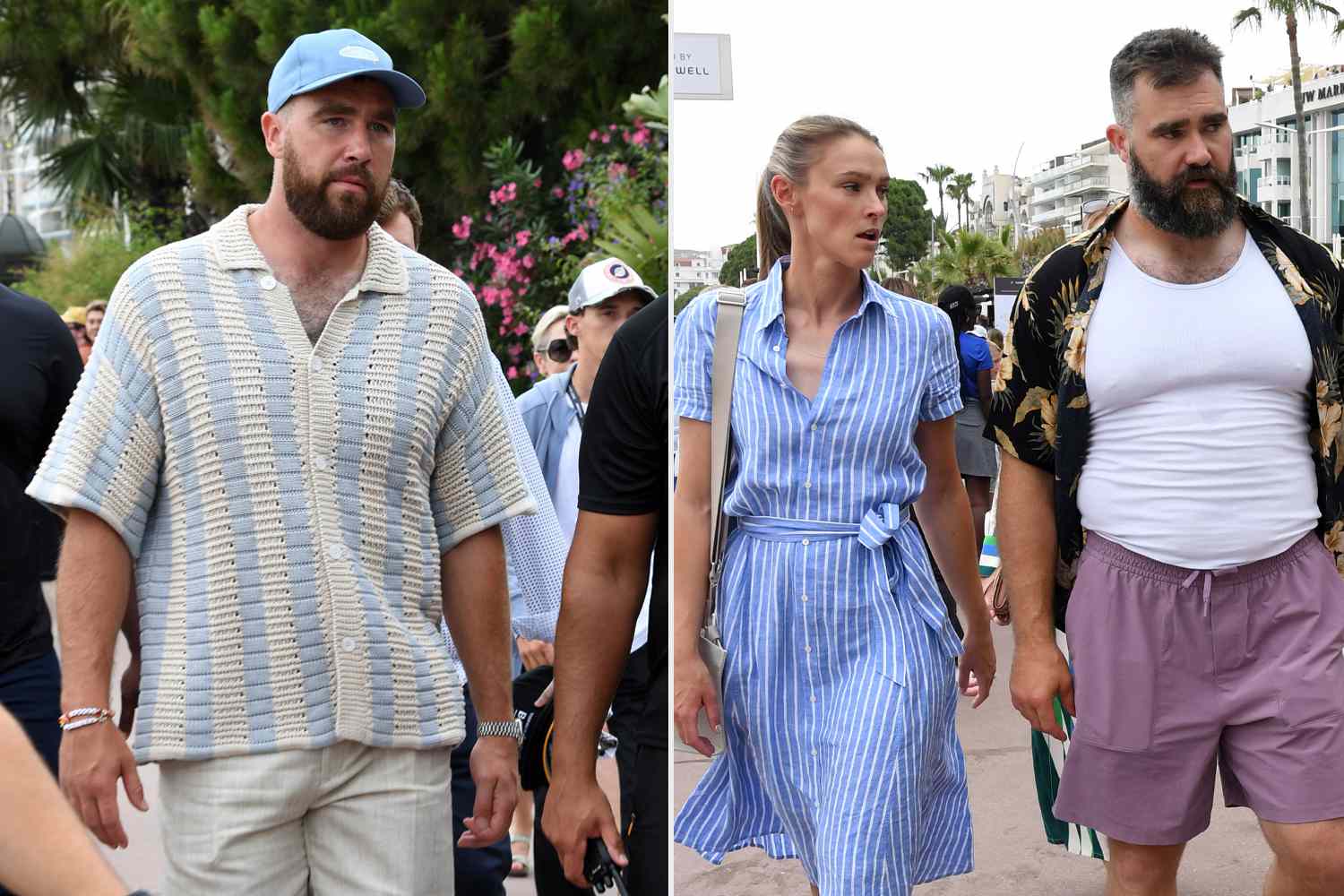 Travis Kelce Wears 'Fearless' Friendship Bracelet as He Steps Out in Cannes with Jason and Kylie