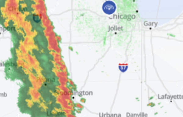 Illinois weather radar: Strong to severe storms headed to Chicago area